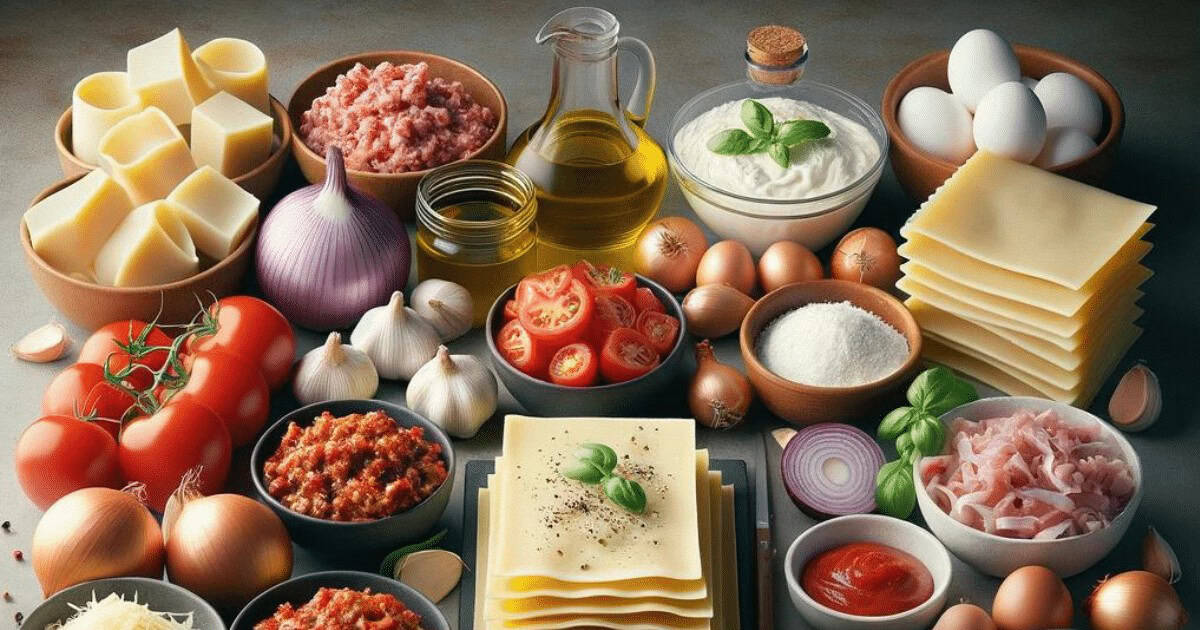 Para que nossa jornada culinária seja um sucesso, precisamos começar pela base de qualquer grande receita: os ingredientes. Eles são os verdadeiros heróis que darão vida à nossa lasanha. Vamos dividi-los em categorias para facilitar sua preparação.