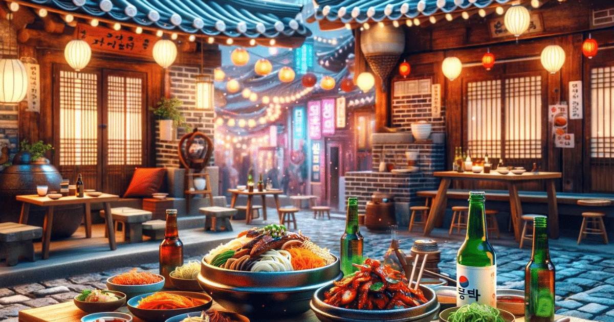 A culinária coreana é famosa pelo kimchi, churrasco coreano e bibimbap. Caracteriza-se por sabores intensos e o uso abundante de alho, gengibre e pimenta.