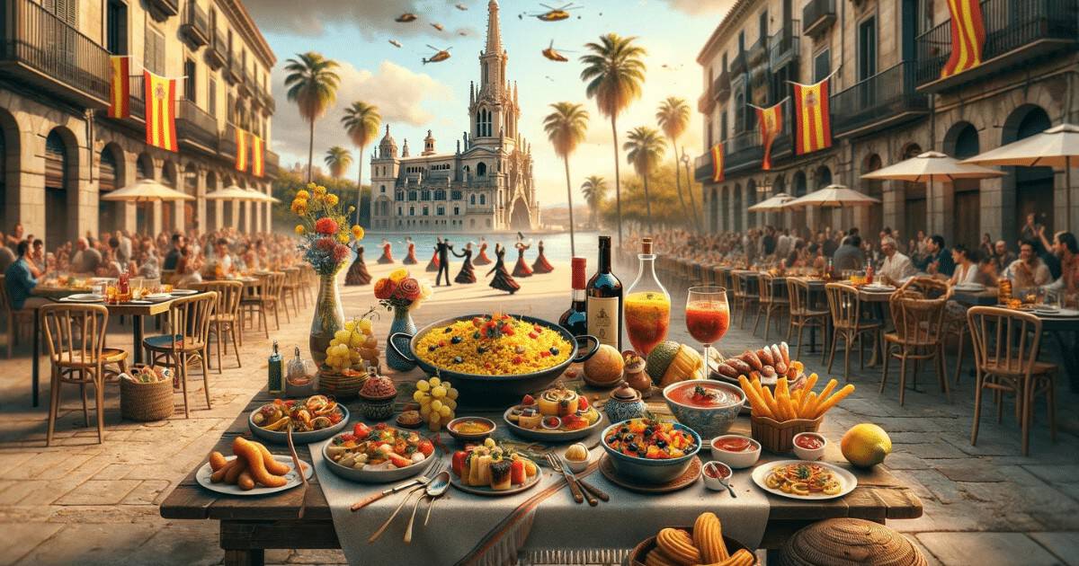 A Espanha é famosa por sua culinária vibrante e diversificada, destacando-se as tapas, a paella e o gazpacho. A culinária espanhola é um reflexo das diversas culturas que influenciaram a região ao longo dos séculos.