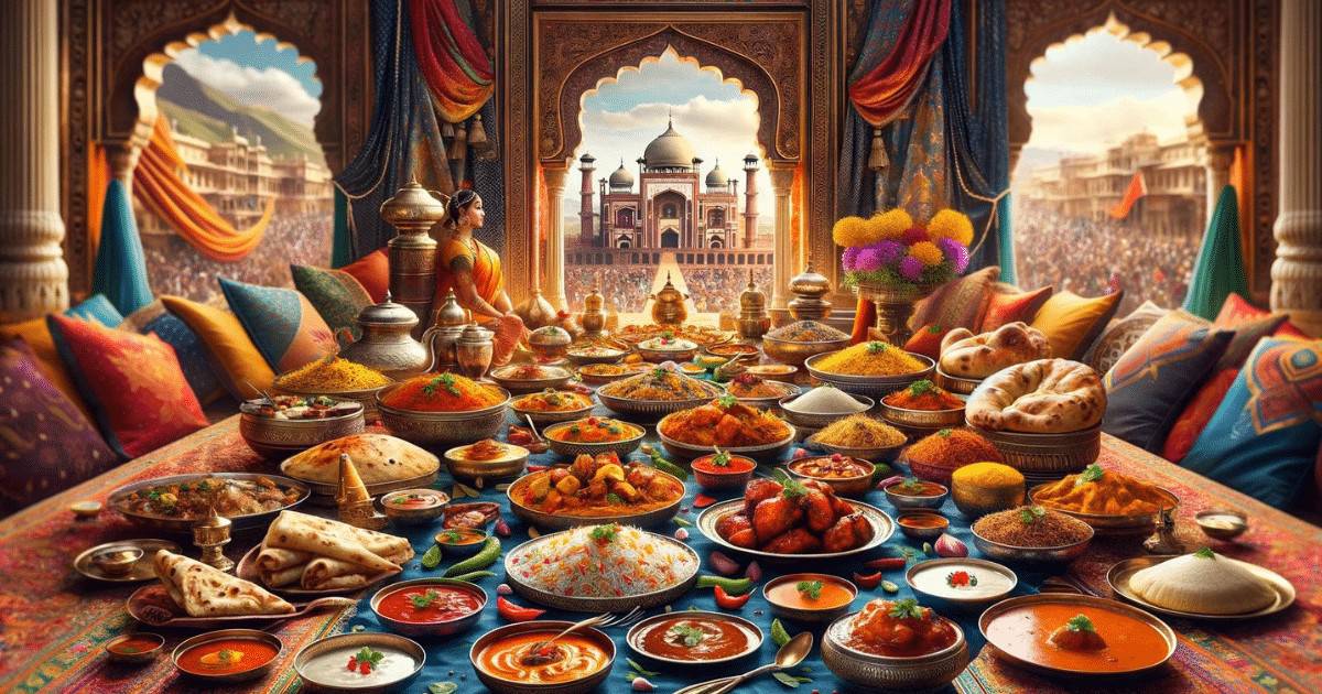 A culinária indiana é conhecida por sua generosa utilização de especiarias e ervas, com pratos como curry, samosas e masala dosa, oferecendo uma paleta de sabores rica e complexa.