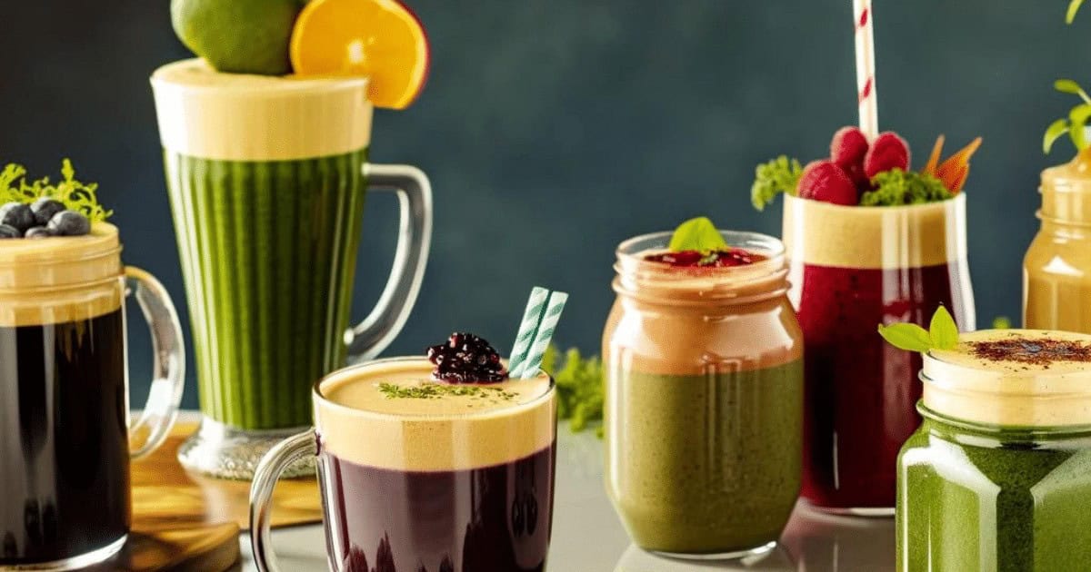 Complete sua experiência gastronômica com bebidas refrescantes e smoothies nutritivos, ideais para hidratar e energizar o seu dia, tudo com preparações rápidas e ingredientes fáceis de encontrar.