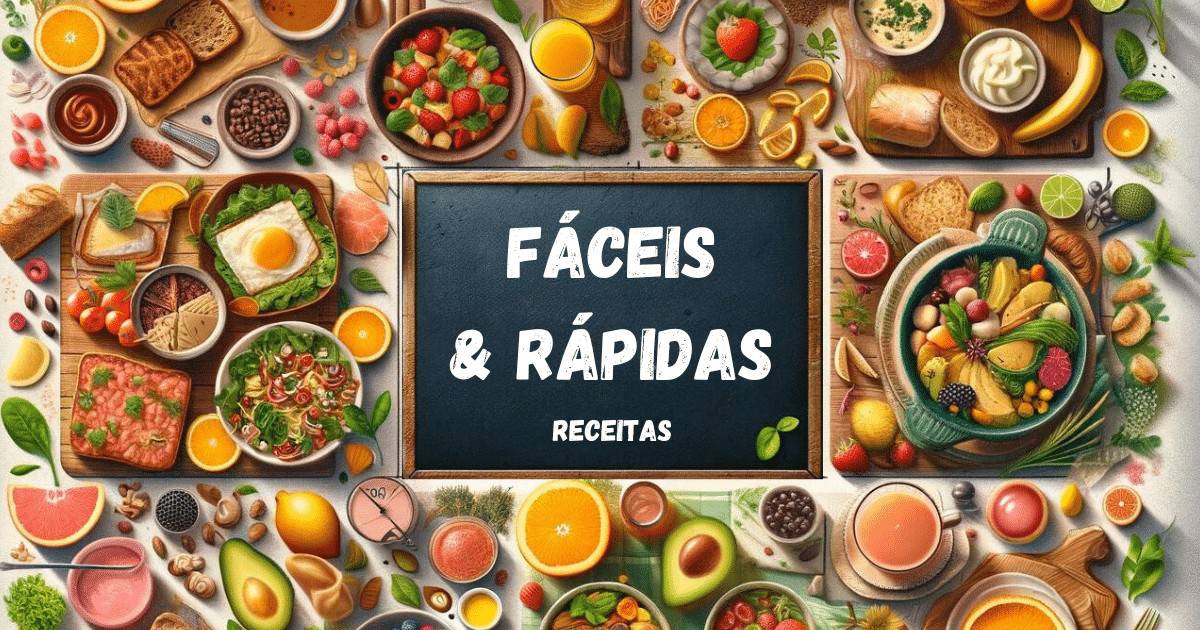 Dentro do nosso universo de Receitas Fáceis e Rápidas, você encontrará uma seleção cuidadosamente organizada em seções distintas, cada uma projetada para atender às suas necessidades culinárias com eficiência e sabor. Seja você um expert na cozinha buscando inovar sem perder tempo ou alguém que deseja preparar refeições deliciosas sem complicação, nossas seções oferecem uma variedade de opções que garantem praticidade e prazer à mesa.
