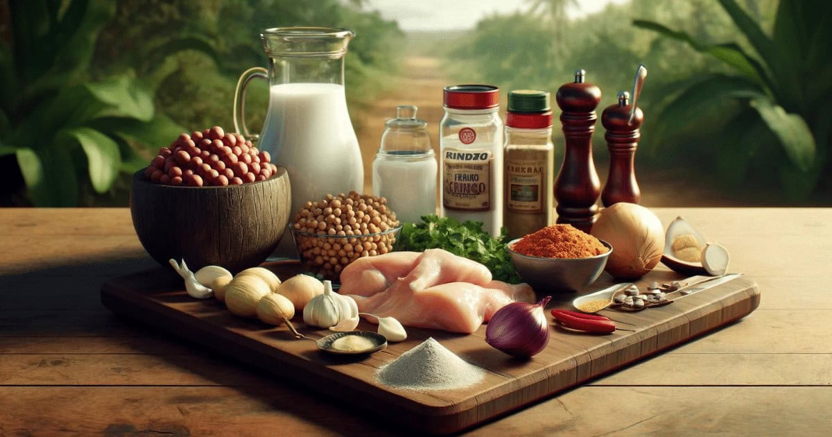Antes de começarmos, é importante entender que cada ingrediente da receita de vatapá de frango, tem um papel especial que contribui para seu sabor único. Vamos explorar o que você precisará para fazer seu vatapá de frango ser um sucesso!