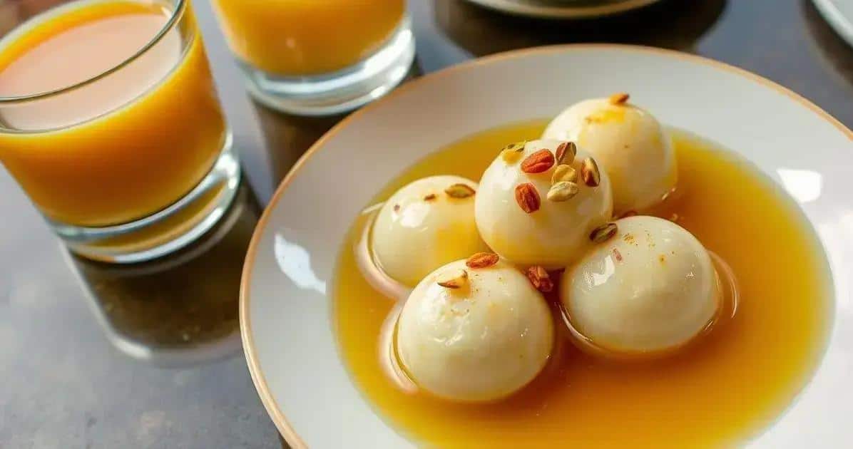 Como Servir o Rasgulla