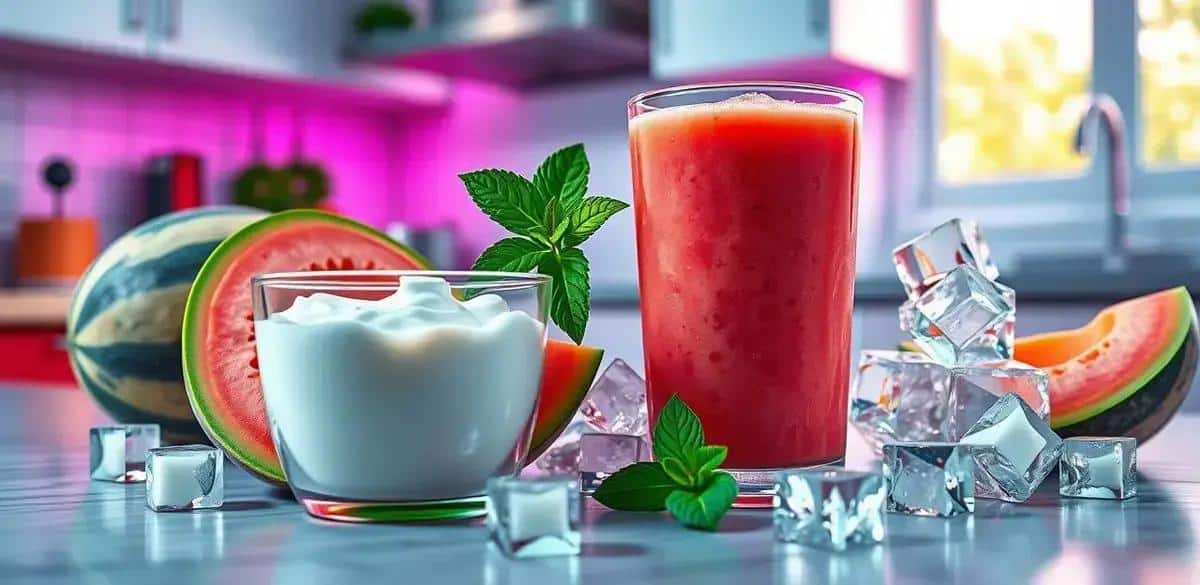 Ingredientes da Batida de Melão Leve