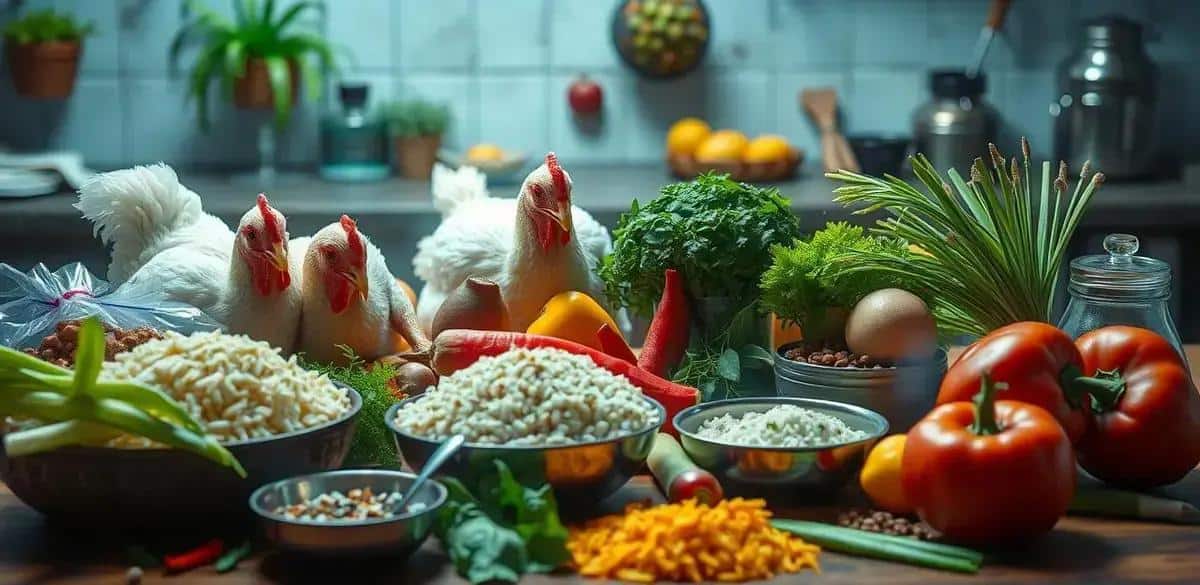 Ingredientes da Galinhada