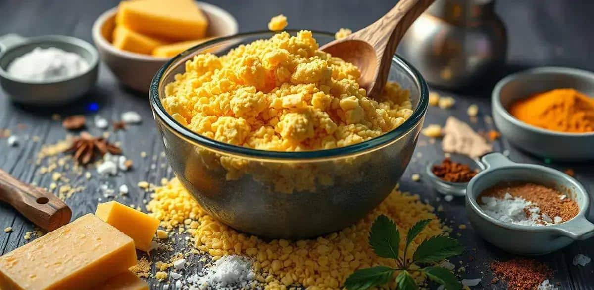 Ingredientes da polenta frita prática