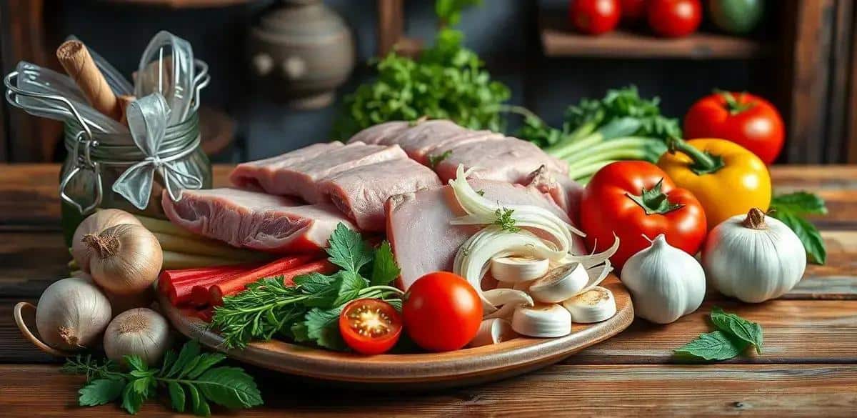 Ingredientes da Quirera com Suã