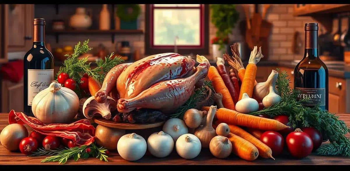 Ingredientes da Receita de Coq au Vin