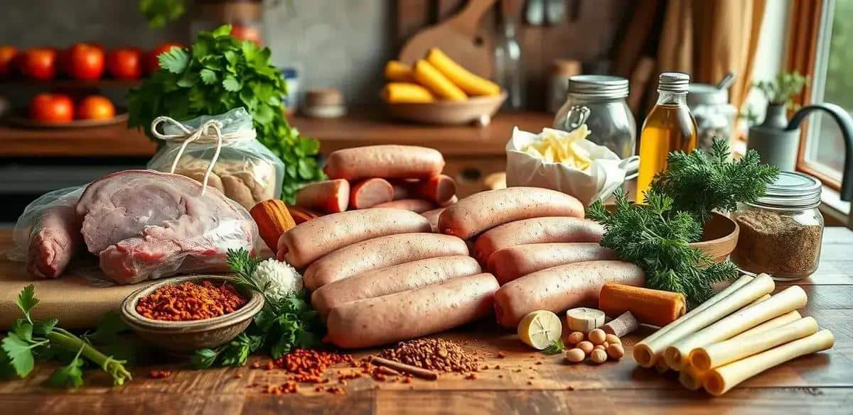 Ingredientes da Receita de Salsichas Bratwurst