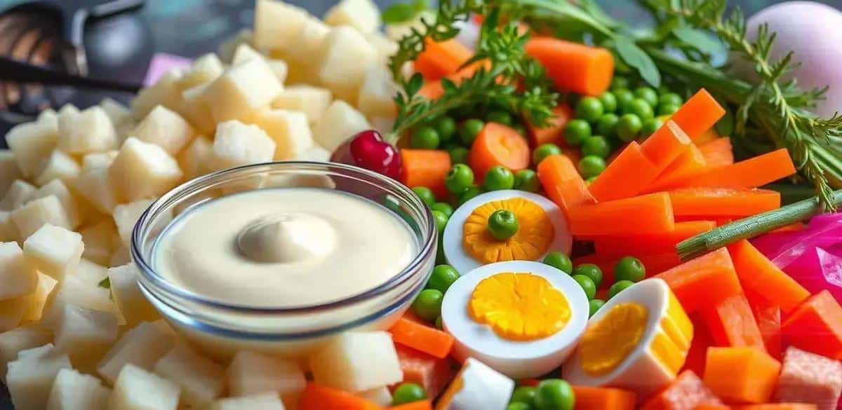 Ingredientes da Salada de Maionese