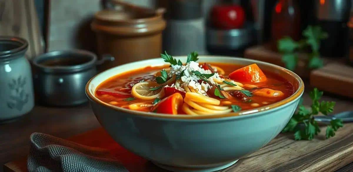 Ingredientes da Sopa de Capeletti