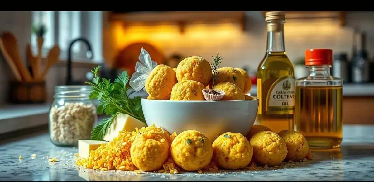 Ingredientes do Bolinho de Polenta