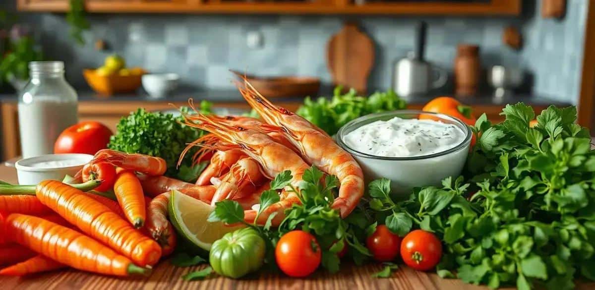 Ingredientes do Camarão à Moda Capixaba