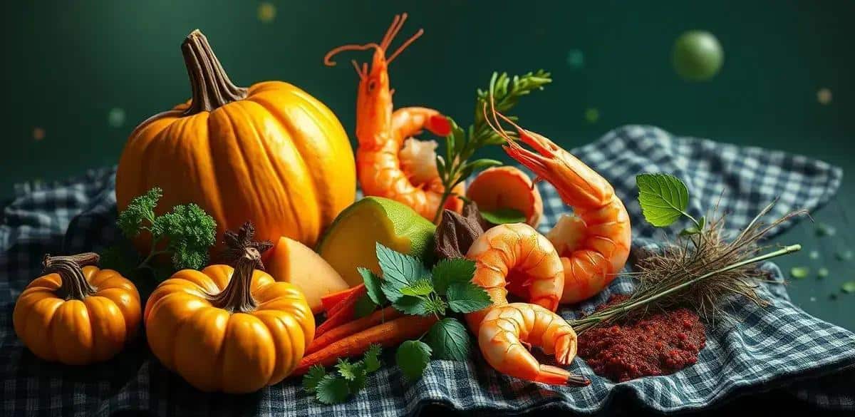 Ingredientes do Camarão na Moranga