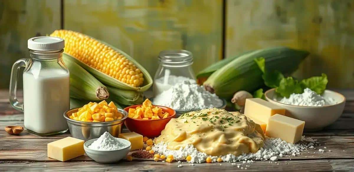 Ingredientes do Creme de Milho Fácil