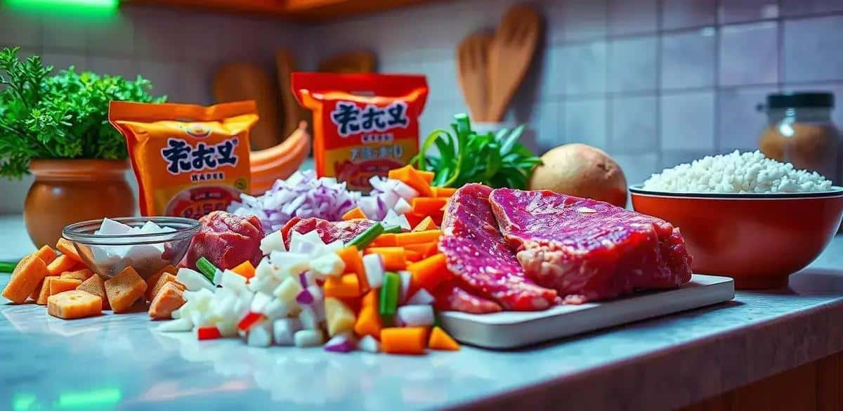 Ingredientes do Kare Raisu