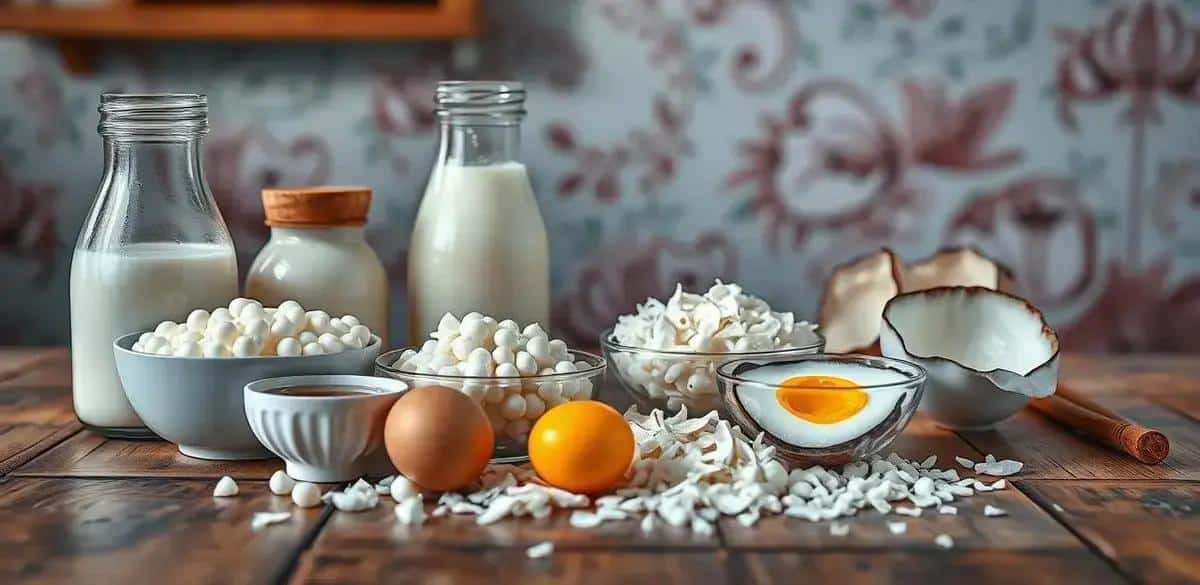 Ingredientes do Pudim de Tapioca