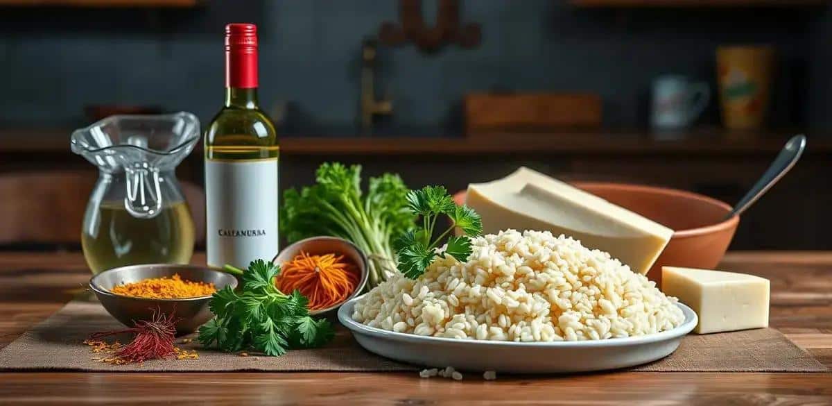 Ingredientes do Risoto à Milanesa