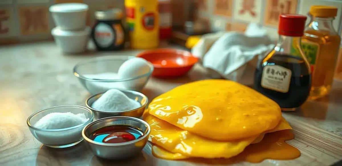 Ingredientes do Tamagoyaki