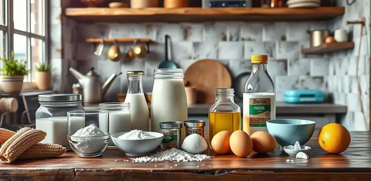 Ingredientes para a Broa de Milho