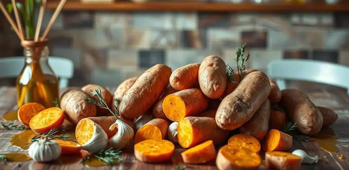 Ingredientes para Batata Doce Assada
