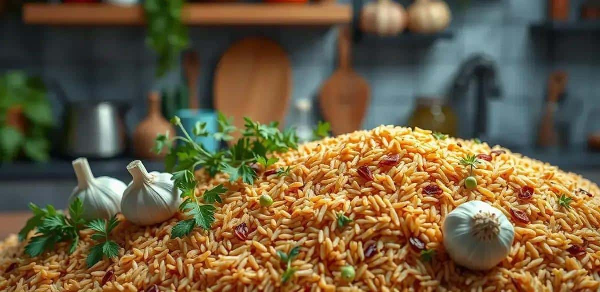 Ingredientes para o Arroz Integral Rápido