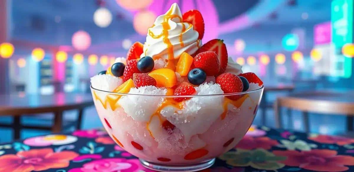 Ingredientes para o Bingsu delícia