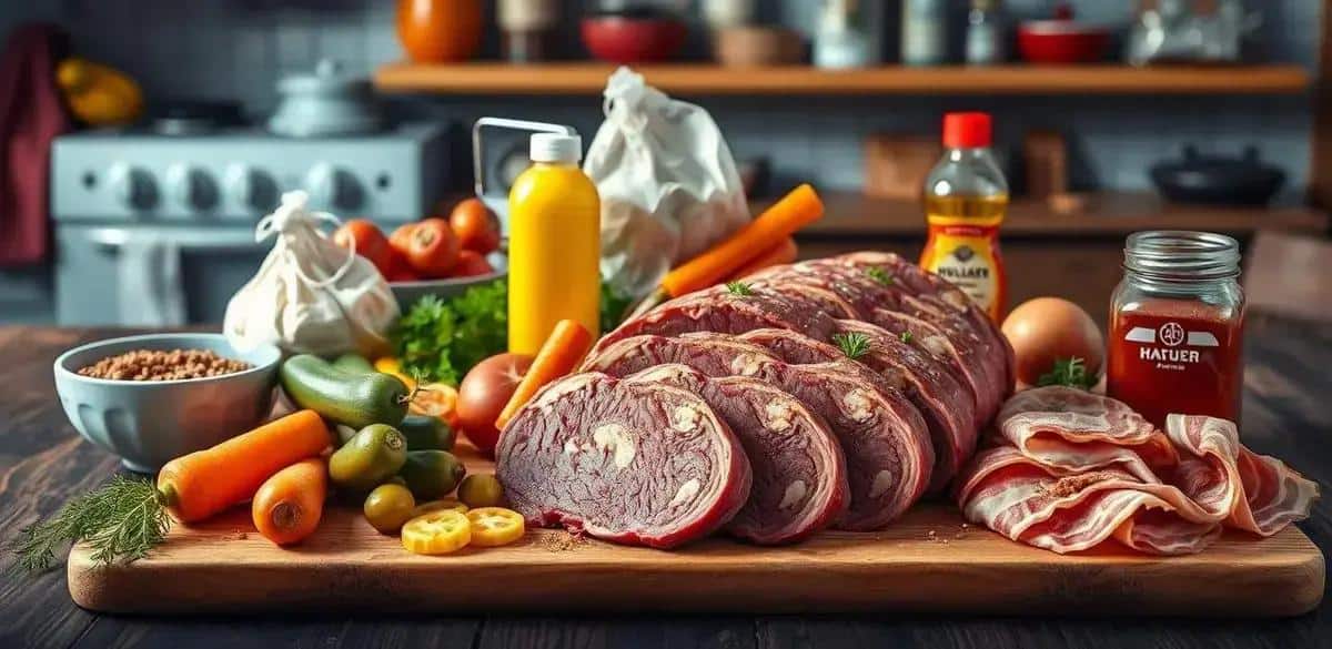 Ingredientes para Rouladen Irresistíveis