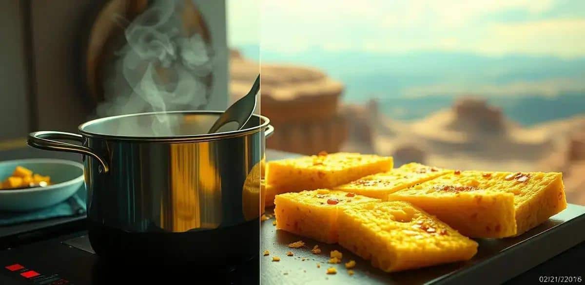 Método de preparação da polenta frita