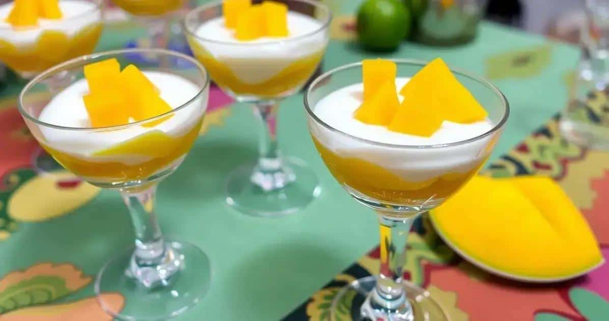 Método de Preparação do Doce de Manga com Creme