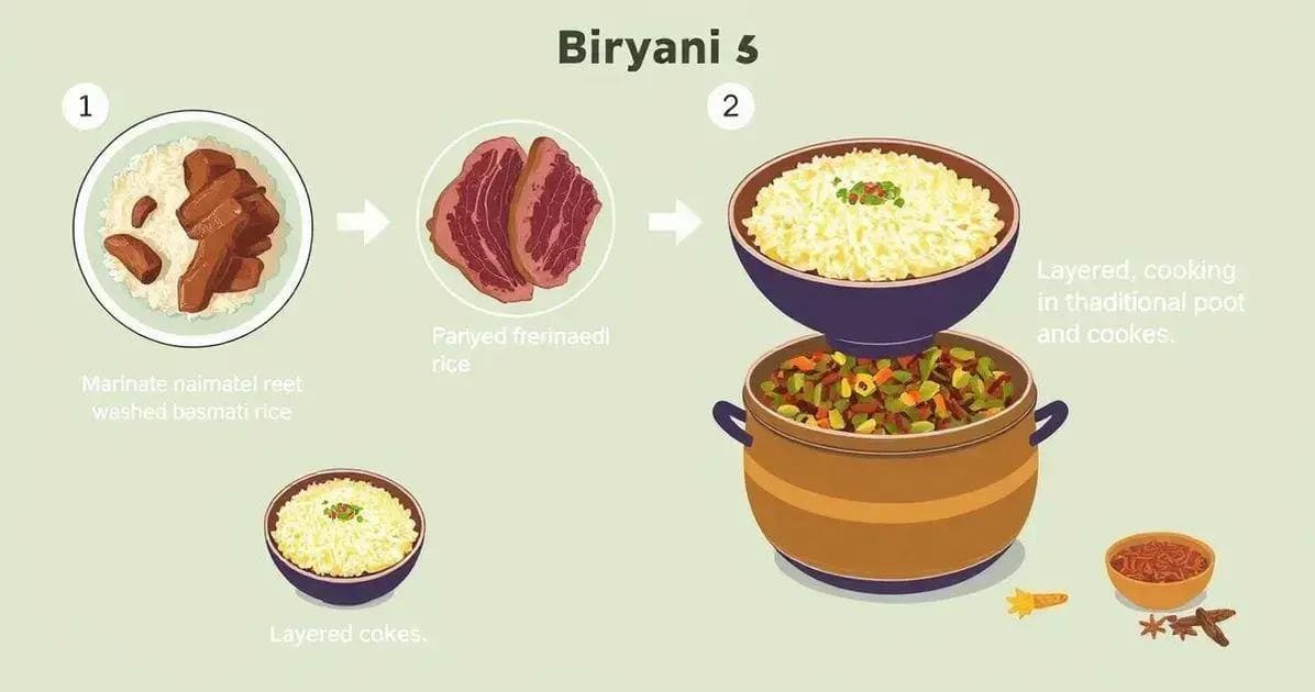 Método de Preparo do Biryani