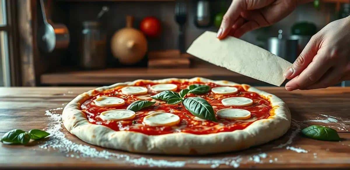 Montagem da Pizza Margherita