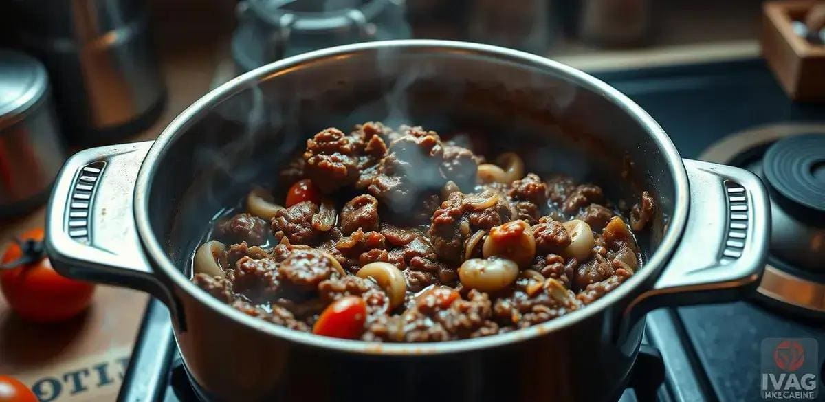 Preparando o Molho de Carne Perfeito