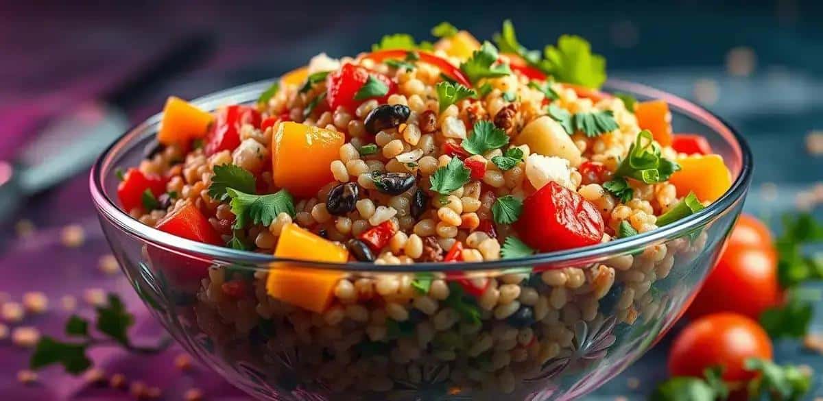 Salada de Grãos Prática: Sabor e Nutrição em Poucos Minutos