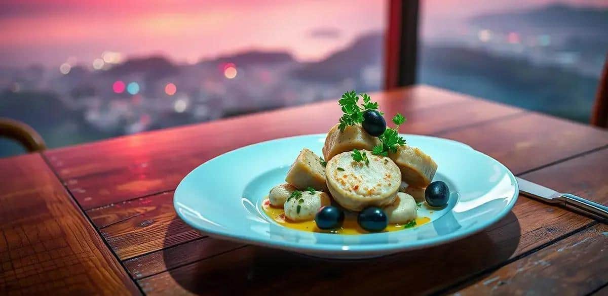 Servindo o Bacalhau à Brás