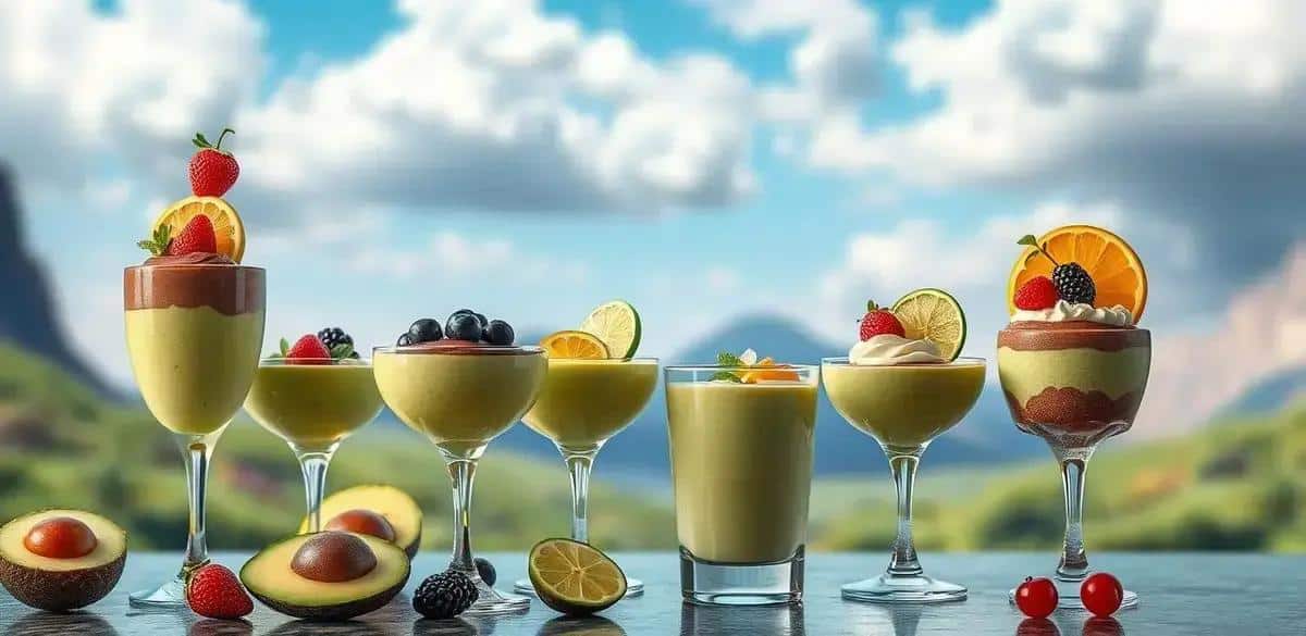 Variações da Mousse de Abacate