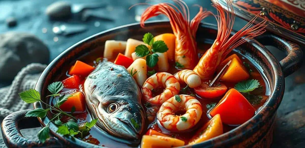 Ingredientes da Caldeirada de Peixe