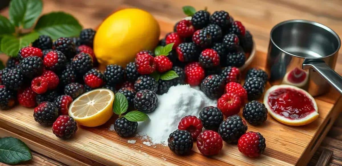 Ingredientes da Geleia de Amora