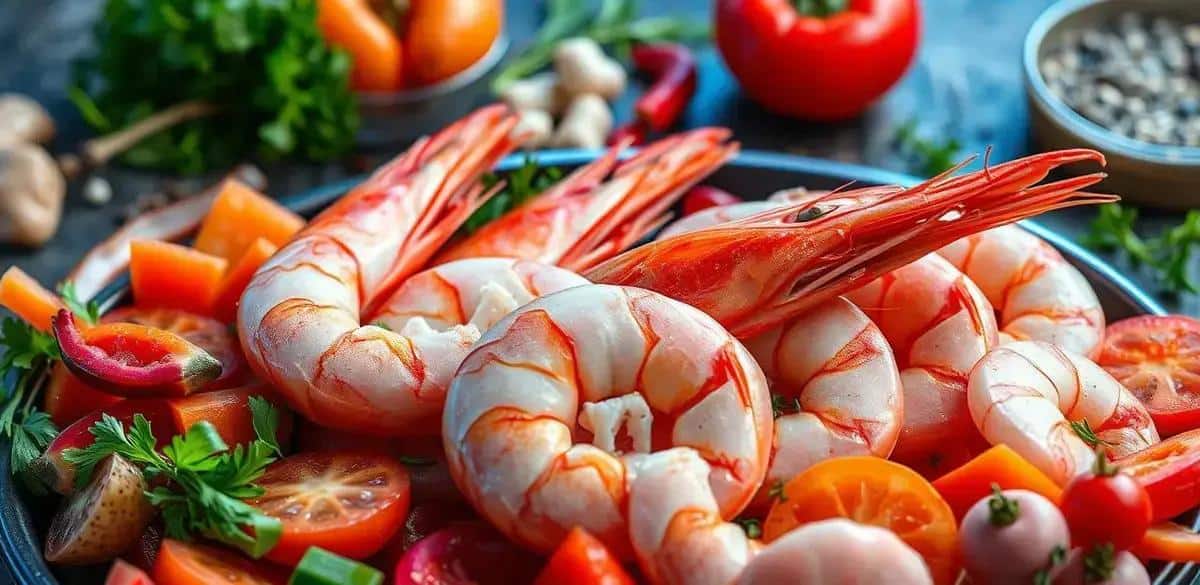 Ingredientes da Sequência de Camarão