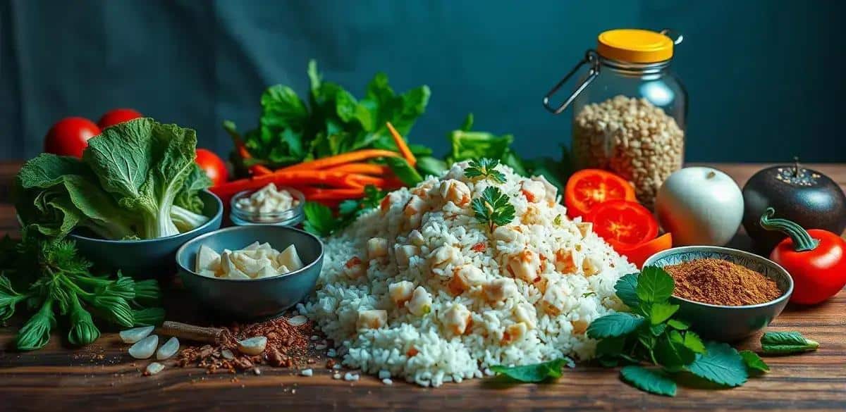 Ingredientes do Arroz de Frango