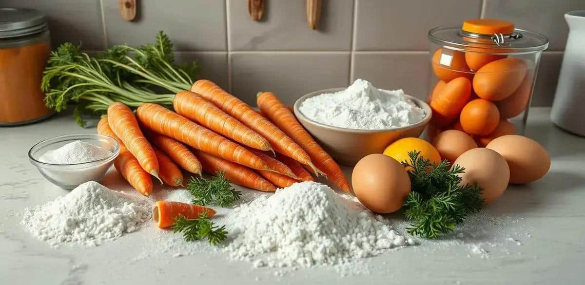 Ingredientes do Bolo de Cenoura