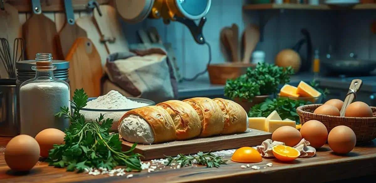 Ingredientes do Rocambole Salgado