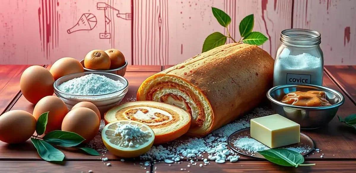 Ingredientes para o Rocambole de Goiabada