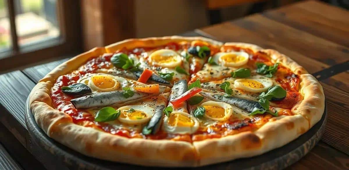 Pizza de sardinha sem ovo, o sabor da pizza que você vai adorar!
