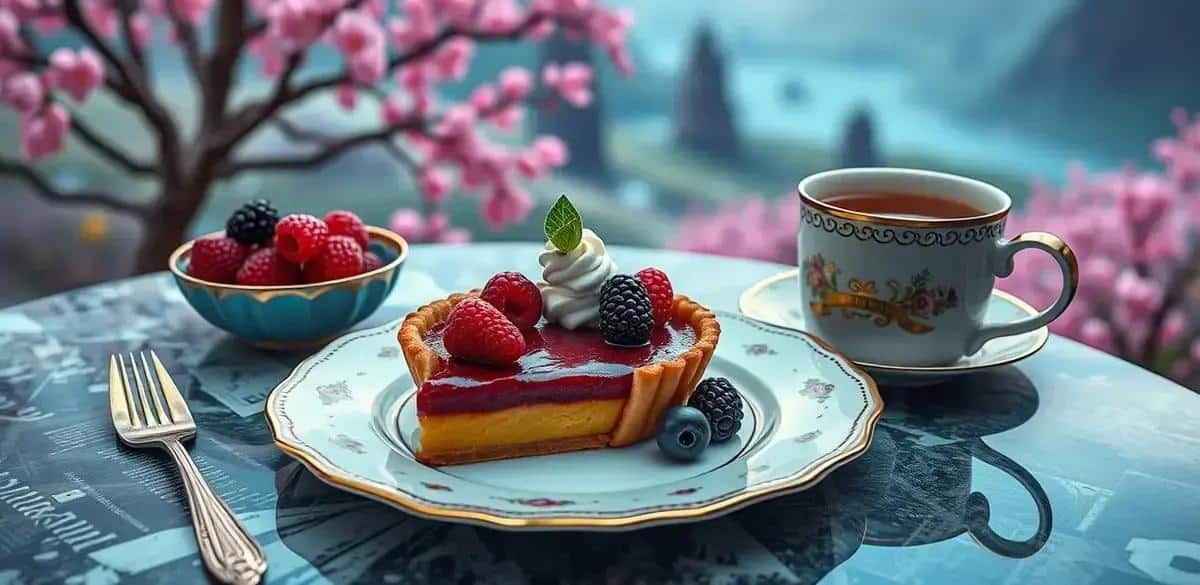 Servindo a Torta Escocesa de Manteiga
