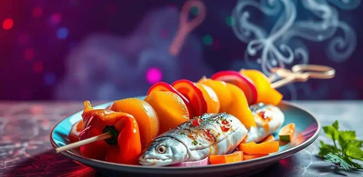 Ingredientes do Espetinho de Peixe