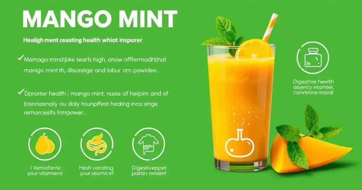 Benefícios do Suco de Manga com Hortelã