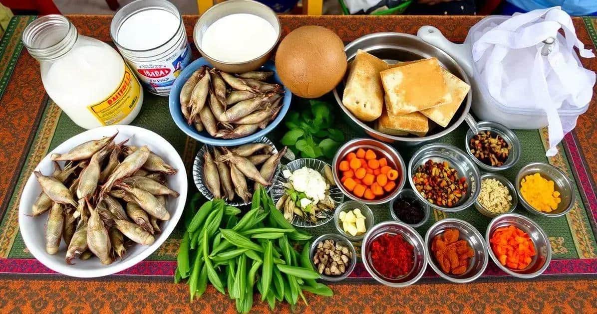 Ingredientes do Vatapá Maranhense