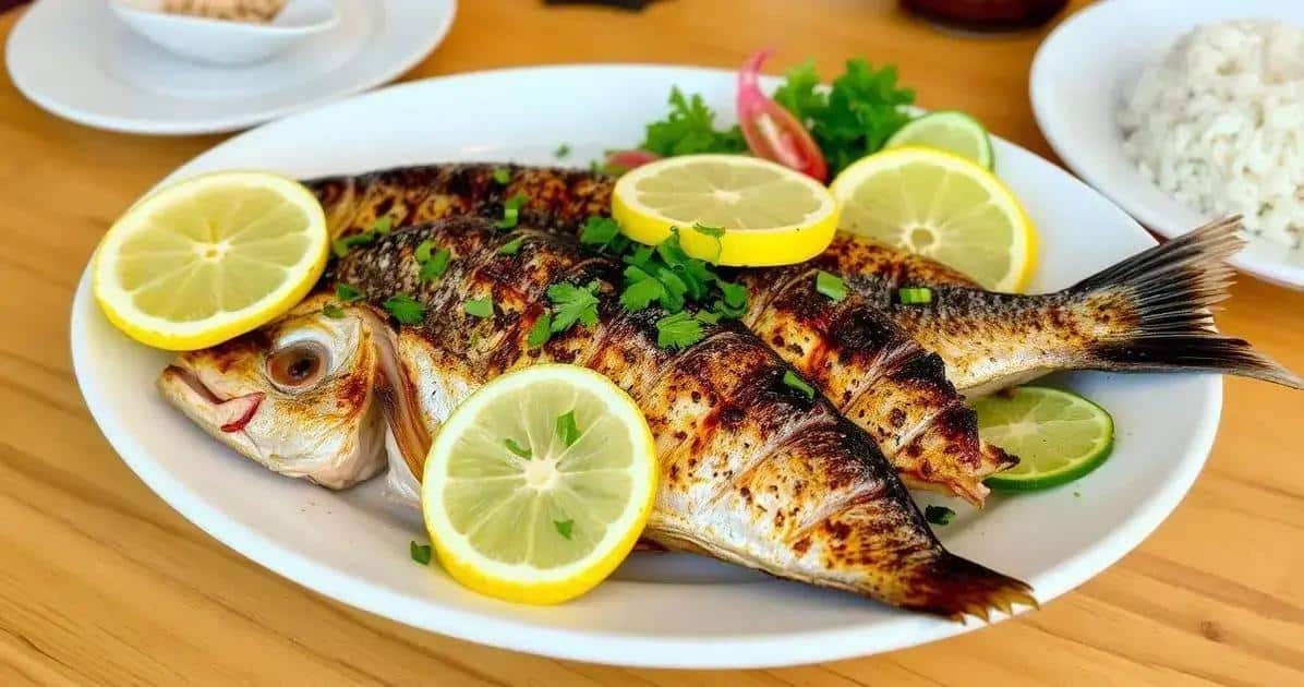 Ingredientes para o Peixe Grelhado Rápido